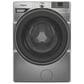 Whirlpool 4.5 Cu. Ft. Smart Front Load Washer and 7.4 Cu. Ft. Smart Gas Dryer Laundry Pair in Radiant Silver, , large