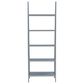 Linon Home Decor Acadia 5-Shelf Ladder Bookcase in Grey, , large