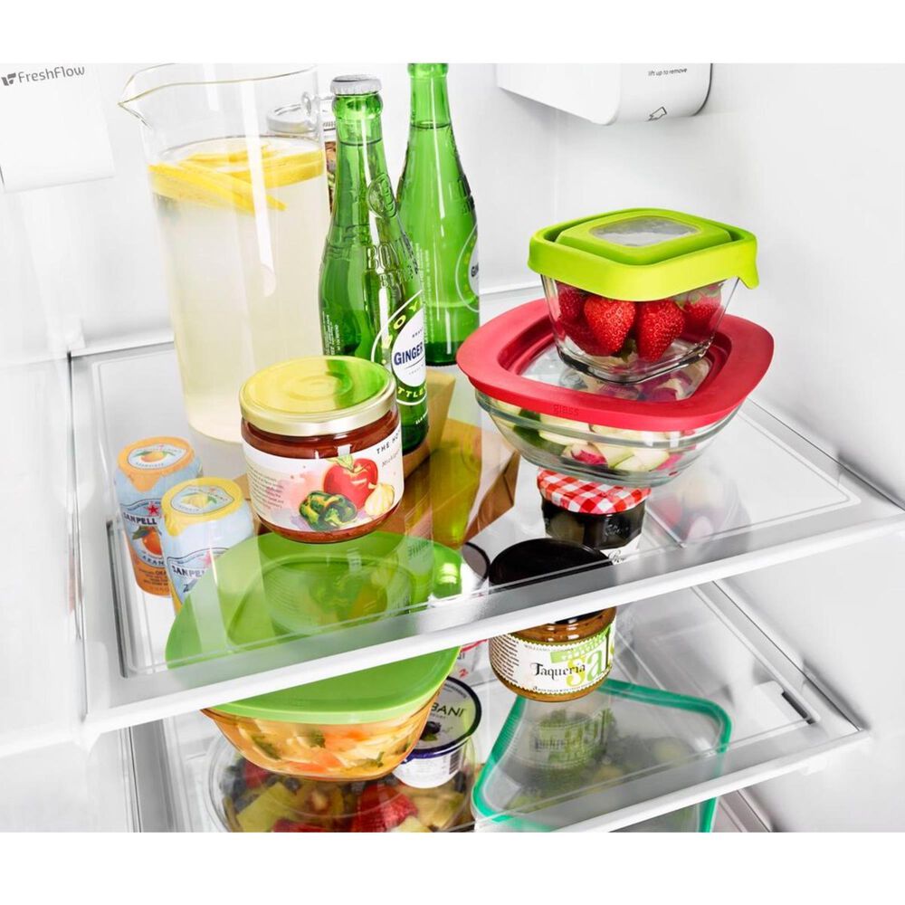 Whirlpool 21 Cu. Ft. 36&quot; Wide Counter Depth Side-by-Side Refrigerator in White, , large