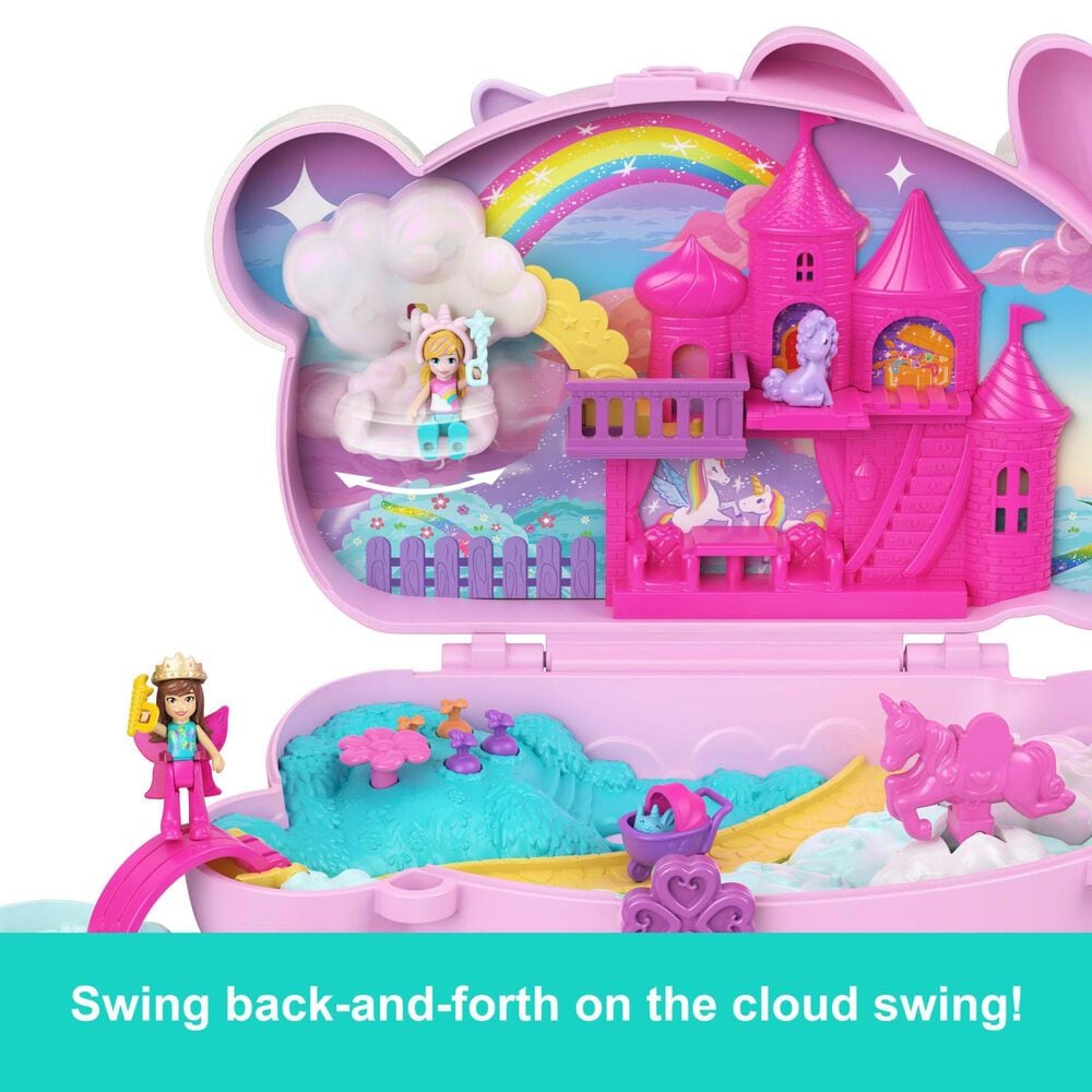 Polly Pocket 2-in-1 Bunny Fun Compact Purse Playset in Multicolor, , large