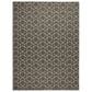Nourison Horizon HOZ01 Charcoal 9" x 12" Indoor/Outdoor Area Rug, , large
