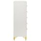 Pacific Landing Lucia 5-Drawer Chest in White and Gold, , large