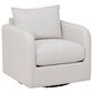 Linon Home Decor Bianca Swivel Accent Chair in Bone, , large