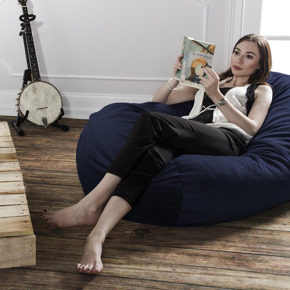 Jaxx 4&#39; Lounger Bean Bag in Navy, , large