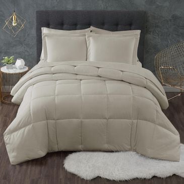 Pem America Truly Calm Antimicrobial 3-Piece King Comforter Set in Khaki, , large