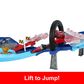 Disney Global Racers Cup Jumping Raceway Track Set with 2 Toy Vehicles in Multicolor, , large