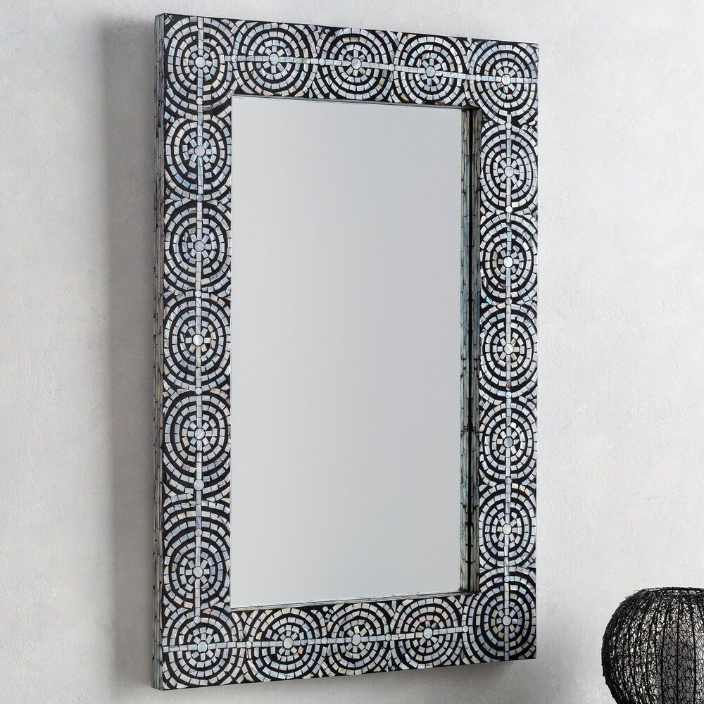 Surya Inc Pinon Wall Mirror in Black, , large