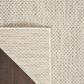Nourison Courtyard Ivory and Silver 5" Square Indoor/Outdoor Area Rug, , large