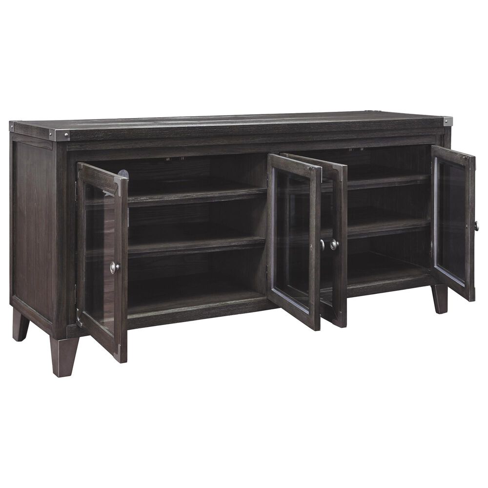 Signature Design by Ashley Todoe Extra Large 70&quot; TV Stand in Industrial Gray, , large