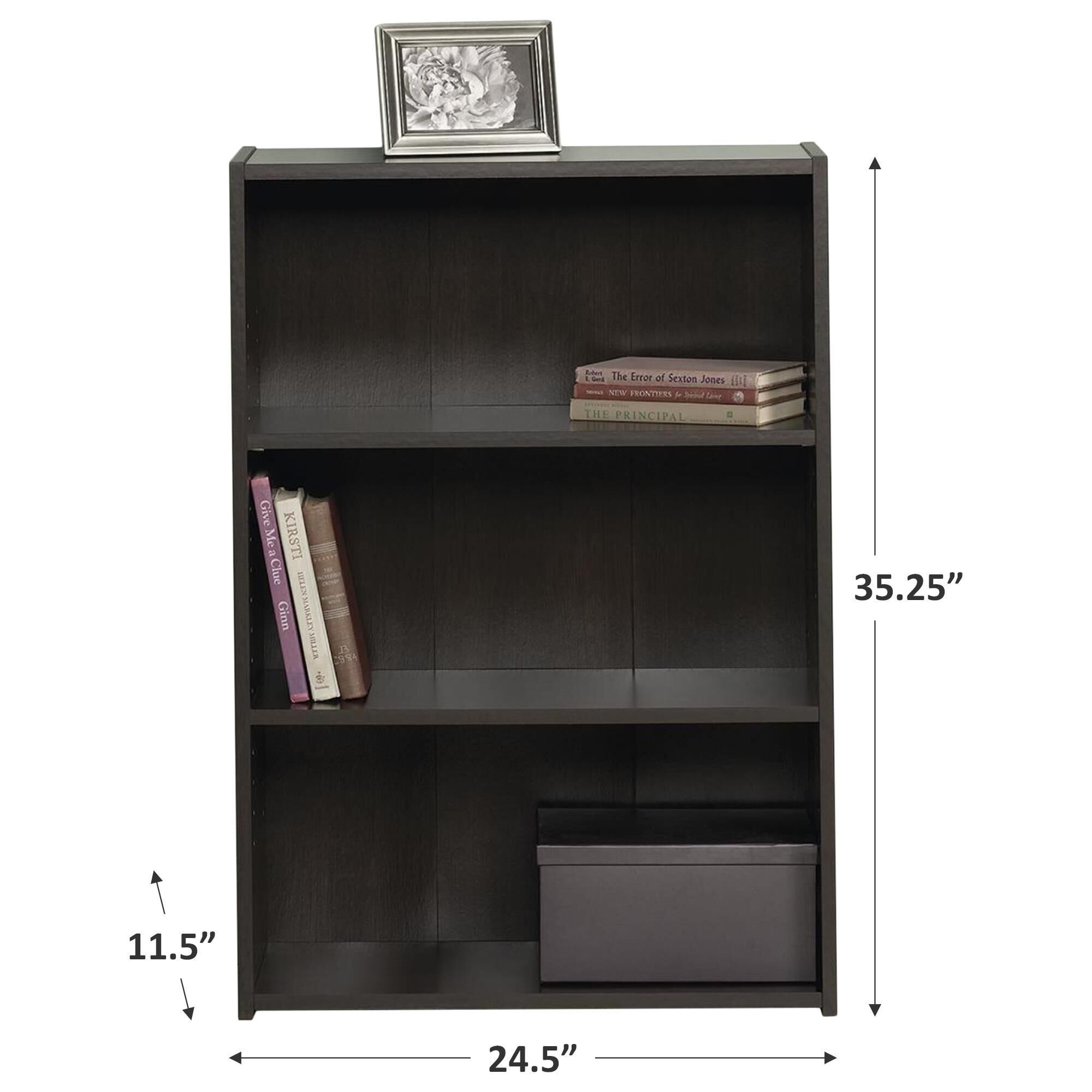 Living Essentials Beginnings 3-Shelf Bookcase in Cinnamon Cherry