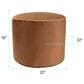 Howard Elliott Qiviut Tall Pouf in Cognac, , large