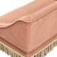 Jennifer Taylor Home Duchess 33" Medium Princess Pet Bed Sofa with Fringe Skirt in Peach Orange, , large