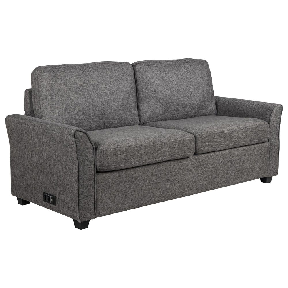 Primo International Drake Sofa Bed in Linen Dark Gray, , large