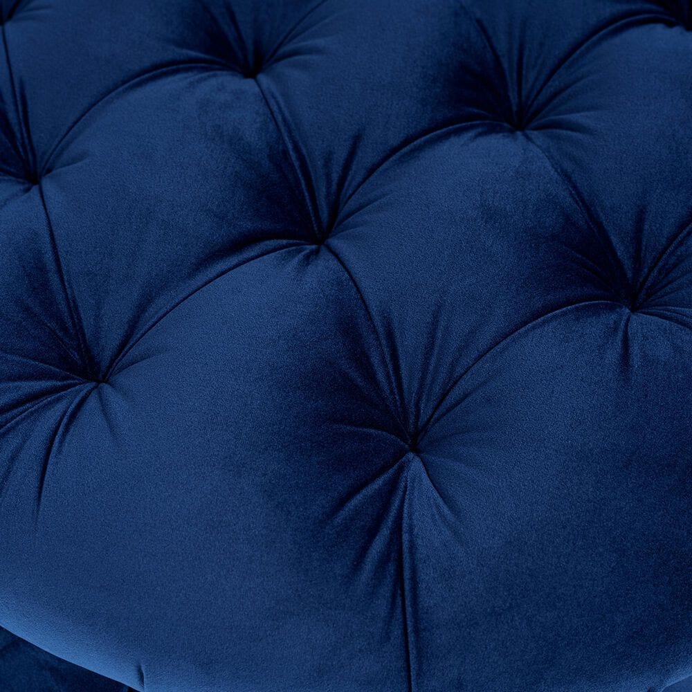 Jennifer Taylor Home Roquefort 24.5" Dog Sofa Bed with Box-Pleated Skirt in Navy Blue, , large