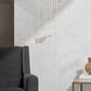 Soho Studio Carver Fluted Alaska White 12" x 24" Honed Marble Tile, , large