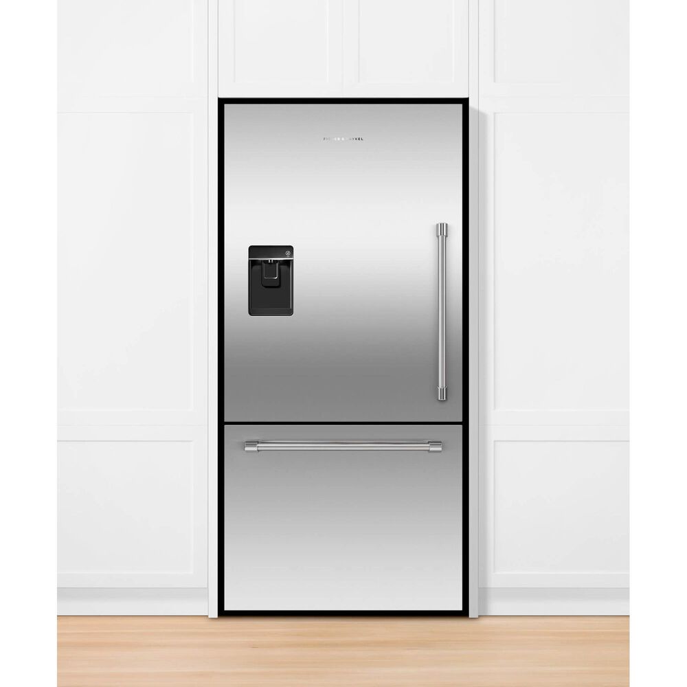 Fisher and Paykel 32&quot; Freestanding Bottom Freezer Refrigerator with Left Hinge in Stainless Steel, , large