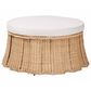 bali & pari Ying Large Round Ottoman in Neutral, , large