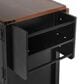HOMLUX 54" Kitchen Island with Drop Leaf in Black, , large