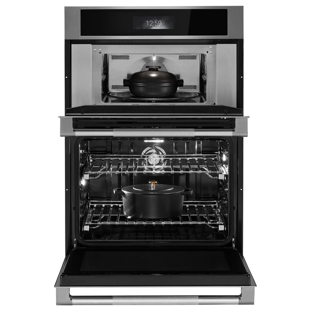 JennAir Rise 30" Smart Microwave Wall Oven Combination with V2 Vertical Dual-Fan in Stainless Steel, , large