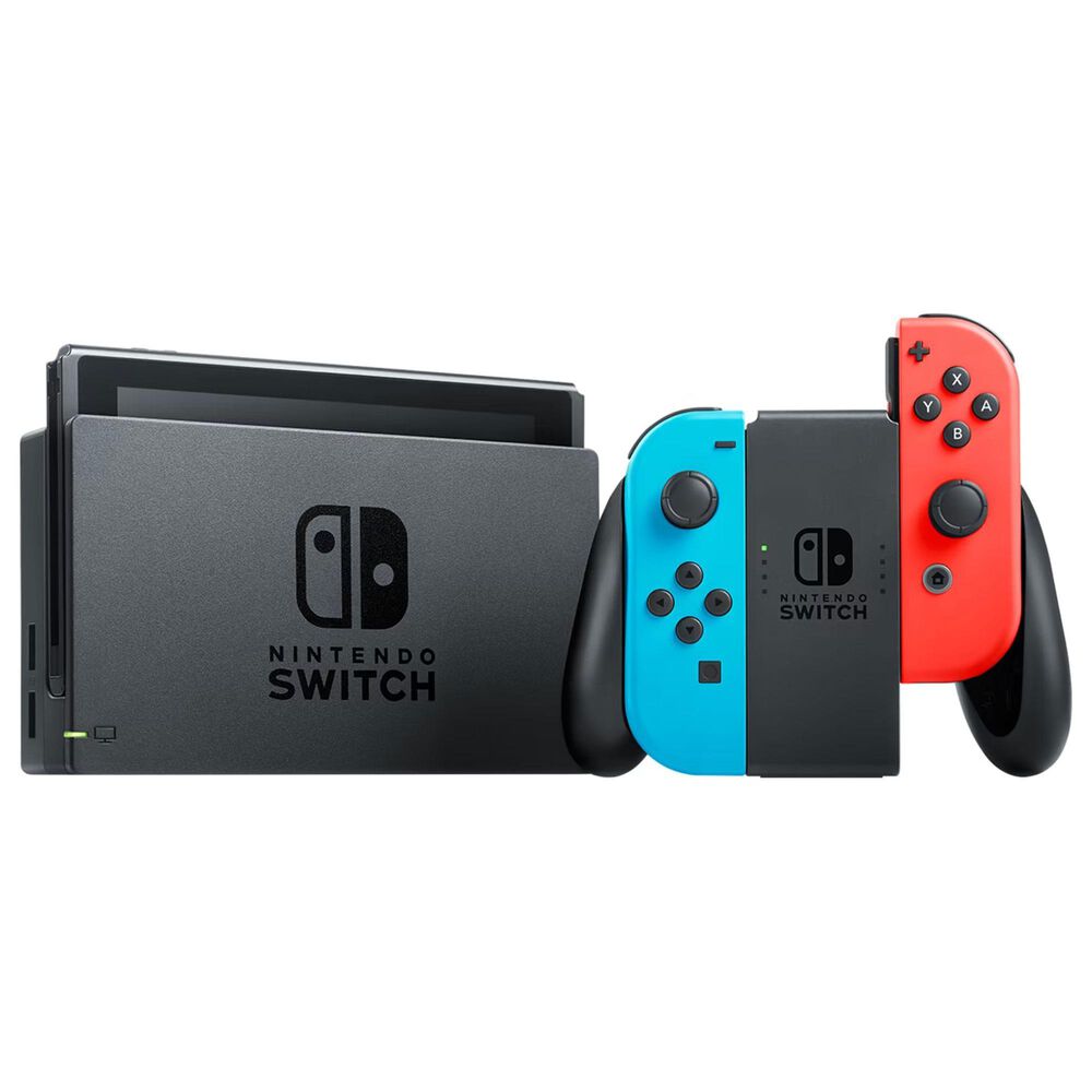 Nintendo Switch with Neon Blue and Neon Red Joy-Con, , large
