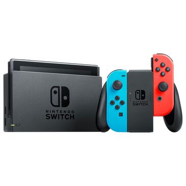 Nintendo Switch with Neon Blue and Neon Red Joy-Con, , large