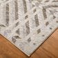 Feizy Vancouver 12" x 15" Beige and Brown Area Rug, , large