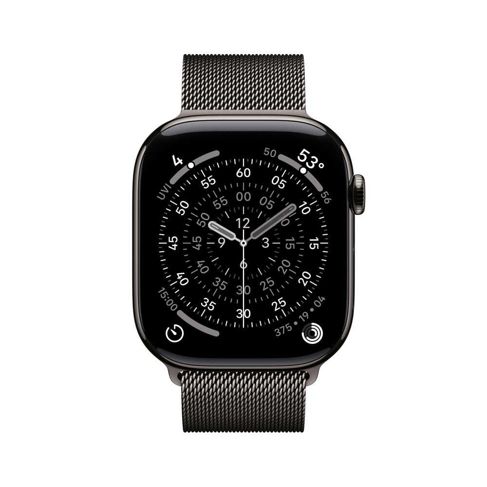 Apple Watch Series 11 &#40;GPS+Cellular&#41; 46mm Titanium Case with Slate Milanese Loop - S/M - &#40;2025&#41;, , large