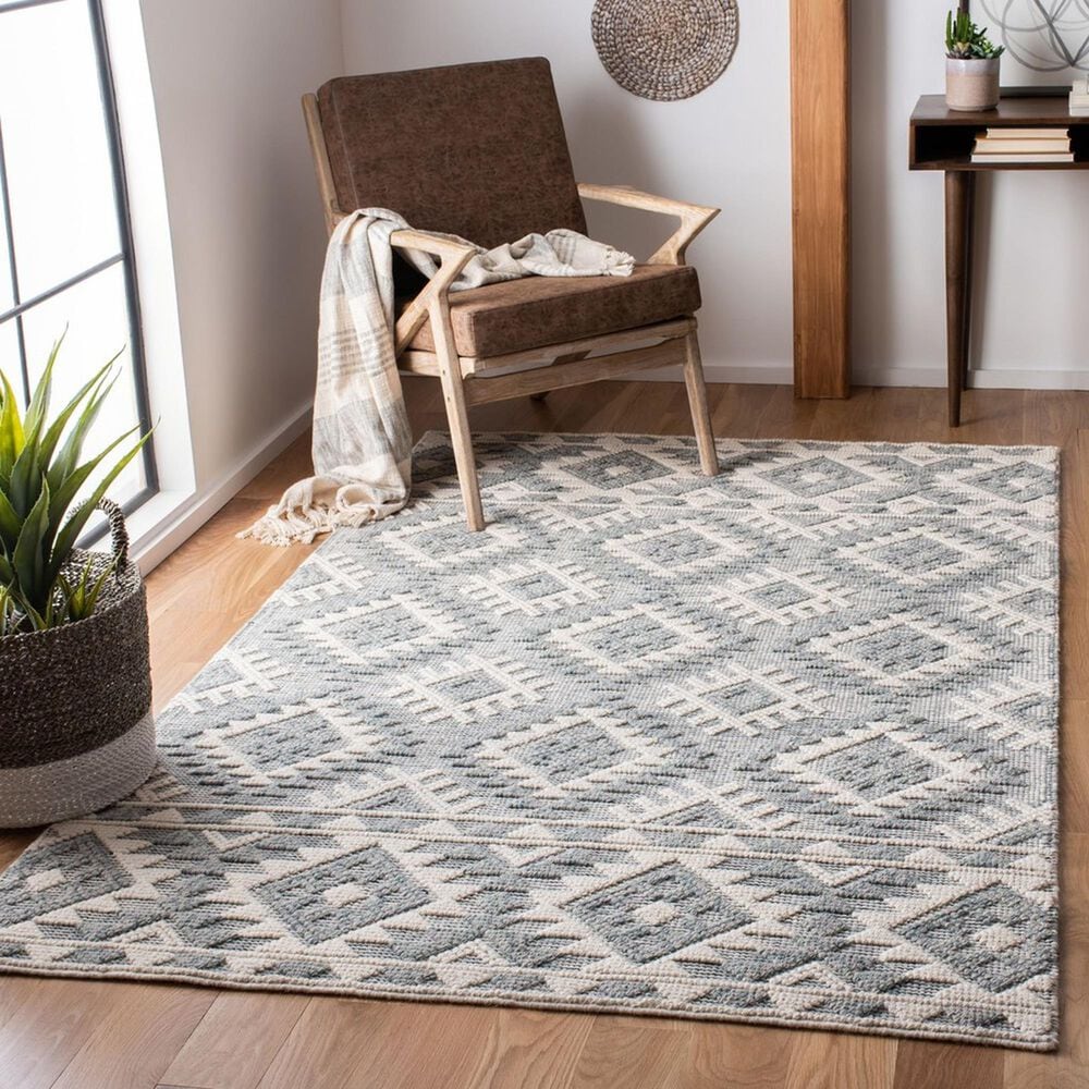 Safavieh Natura 3&#39; x 5&#39; Cream, Gray and Aqua Area Rug, , large
