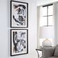 Uttermost Winterland 39" x 31" Abstract Wall Art in Ochre, Deep Charcoal and White (Set of 2), , large