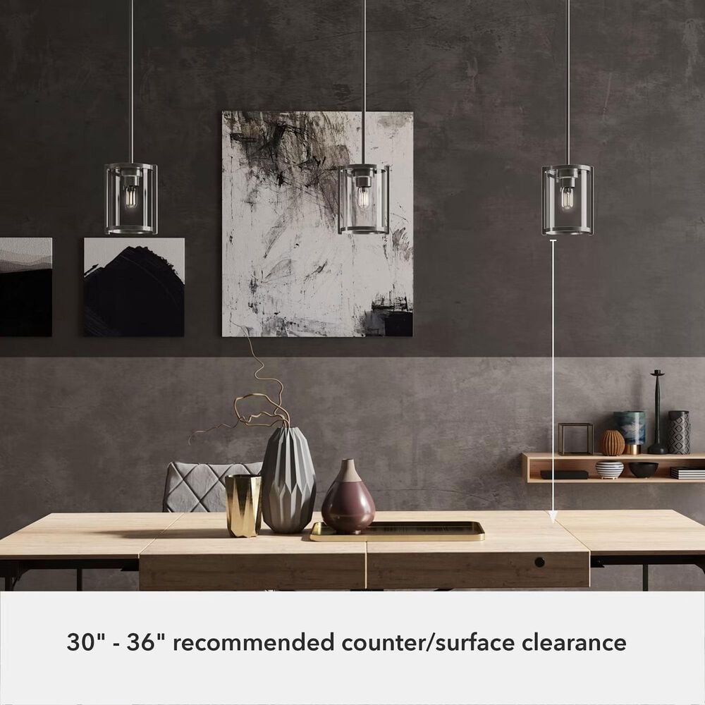 Hunter Astwood 1-Light Mini Pendant in Brushed Nickel, , large