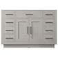 Lexora Home Abbey 48" Single Bathroom Vanity in White Oak with 2 cm White Cultured Marble Top and Rectangular Sink, , large