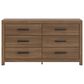 Ashley Broachmyn 6 Drawer Dresser and Mirror in Auburn, , large