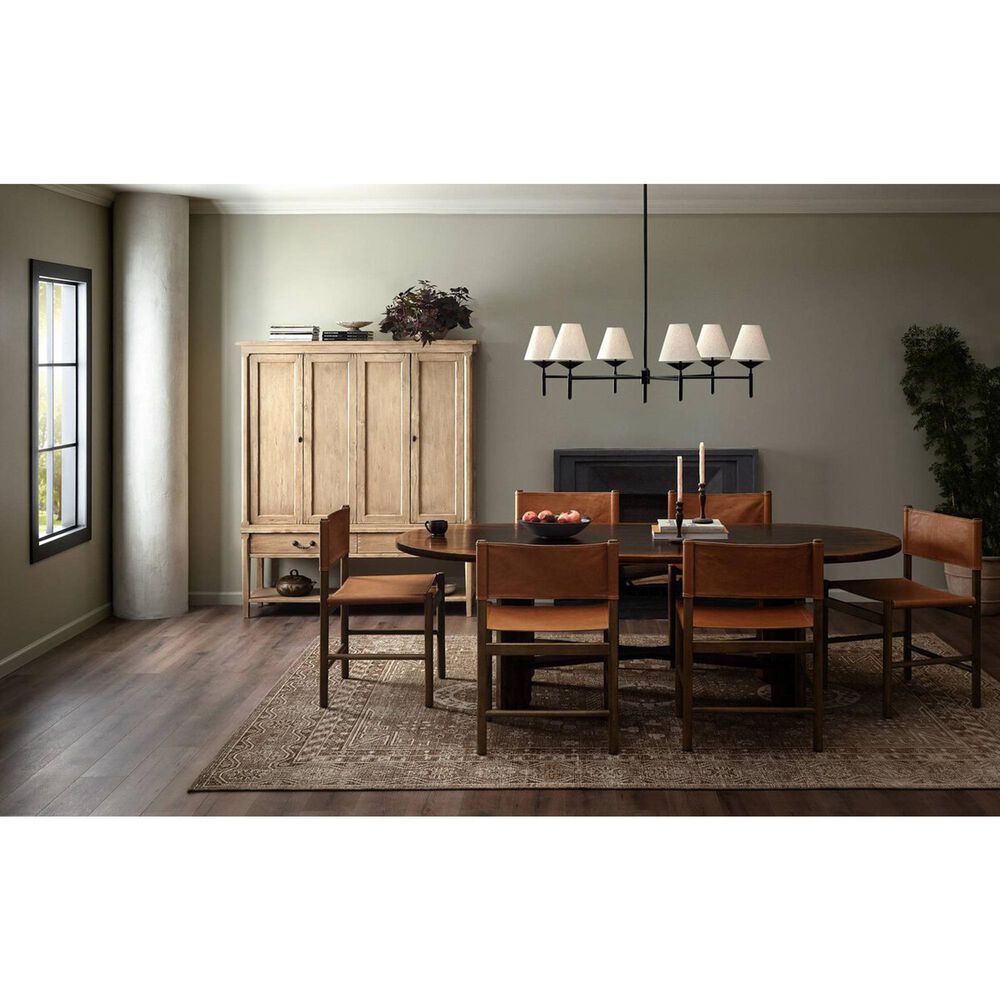 Four Hands Dodie 6-Light Chandelier in Jet Black, , large
