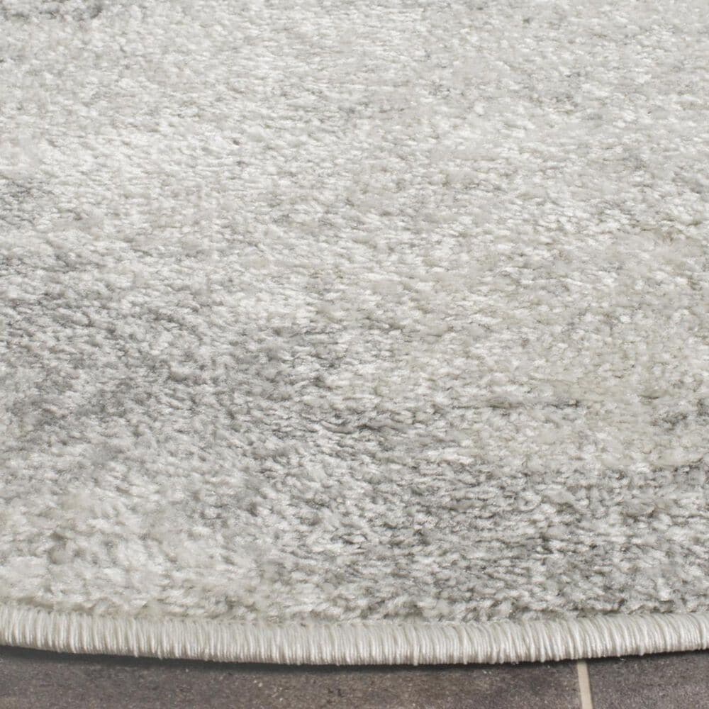 Safavieh Adirondack ADR122B 6&#39; Round Ivory and Silver Area Rug, , large
