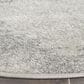 Safavieh Adirondack ADR122B 6" Round Ivory and Silver Area Rug, , large