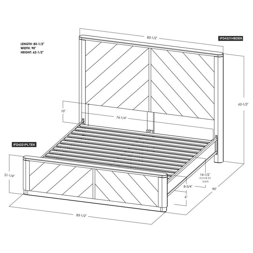 Fallridge Balam King Platform Bed in White, , large