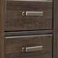 Ashley Juararo 2 Drawer Nightstand in Dark Brown, , large