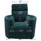 Simeon Collection Radius Power Swivel Glider Recliner in Krypton, , large
