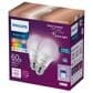Phillips Hue 60-Watt A19 E26 LED Smart Wi-Fi Bulb in White (Set of 2), , large
