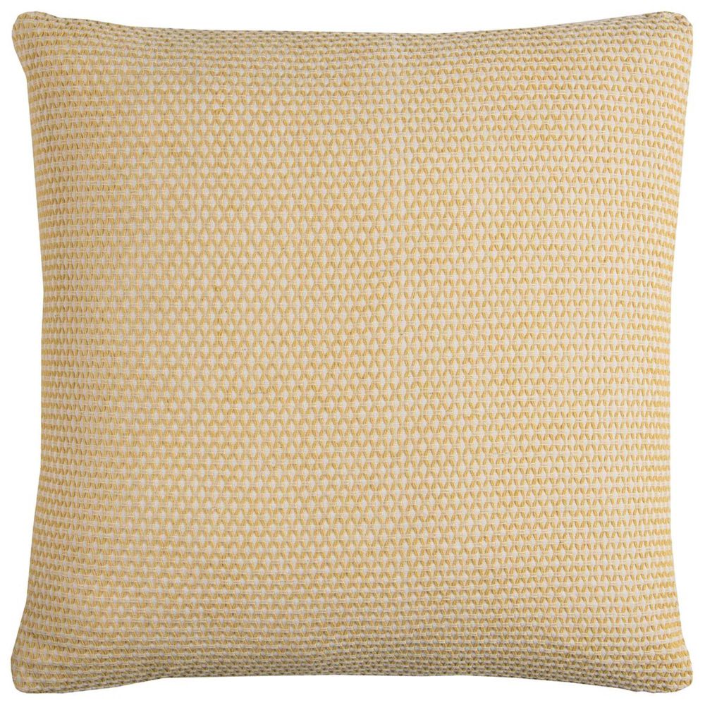 Rizzy Home 22" x 22" Pillow Cover in Yellow with Tan, , large