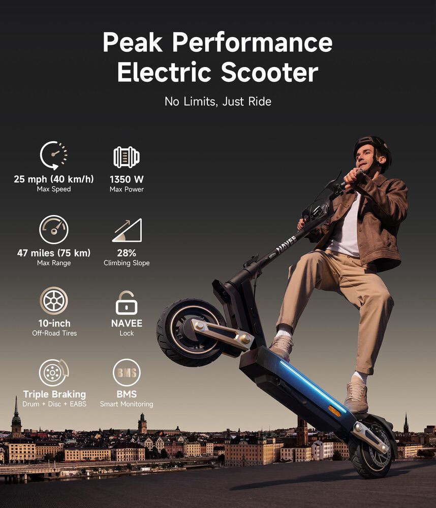 Navee ST3 Pro Electric Scooter, , large