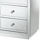 Baxton Studio Lina Mirrored 3-Drawer End Table in Silver, , large
