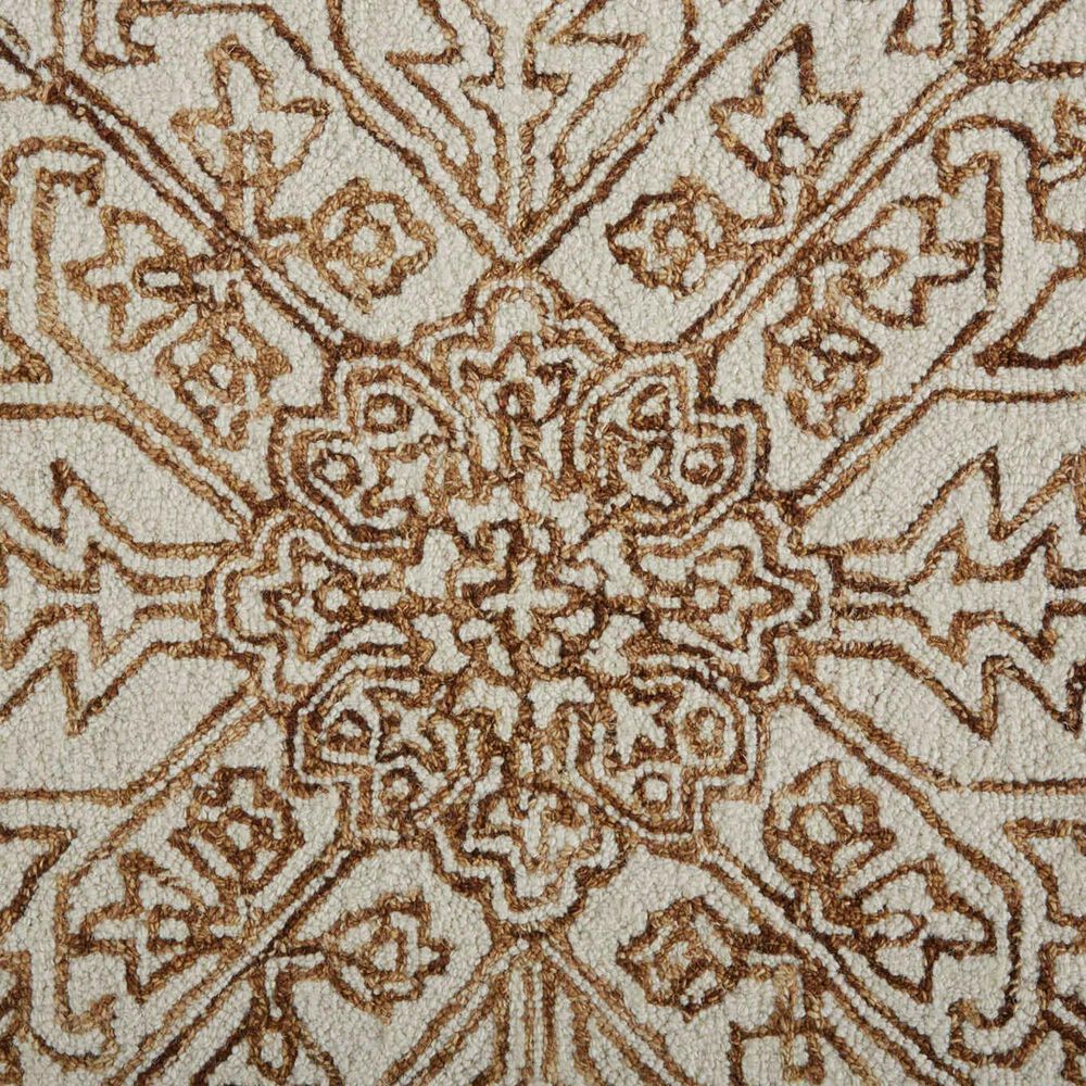 Feizy Belfort 8&#39; x 10&#39; Ivory and Brown Area Rug, , large