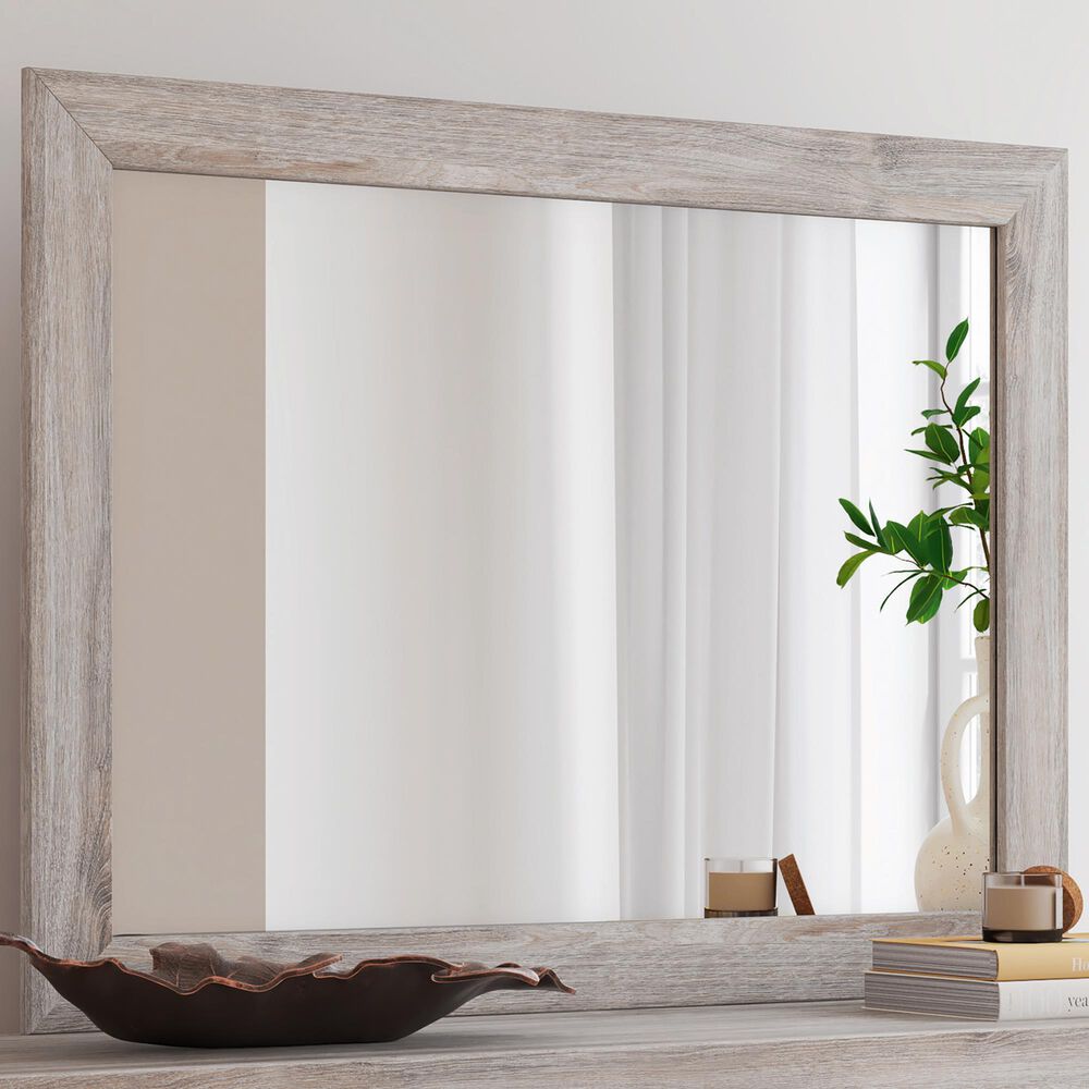 Ashley Broachmyn Dresser Mirror in Light Gray, , large