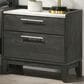 Lifestyle 2 Drawer Nightstand in Dark Gray, , large
