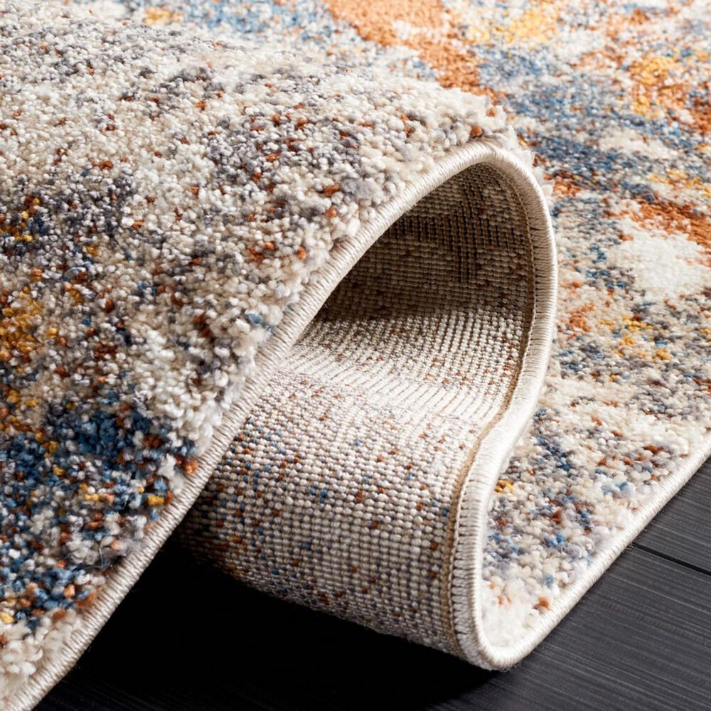 Safavieh Cyrus Shag CYR140F CYRUS SHAG 3&#39; x 5&#39; Grey and Rust Area Rug, , large