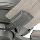 Hunter Crestfield Low Profile 42" Ceiling Fan with Lights in Matte Silver, , large