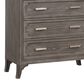 New Heritage Design Lisbon 5-Drawer Chest in Gray and White, , large