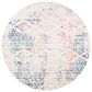 Safavieh Tulum TUL272 6"7" Round Ivory and Blue Area Rug, , large