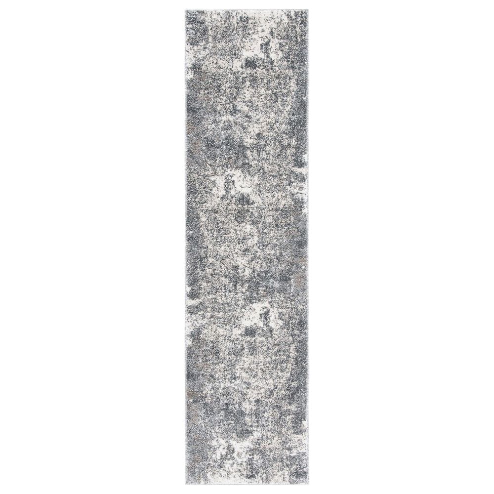 Safavieh Aston ASN705F 2" x 8" Grey and Ivory Runner, , large